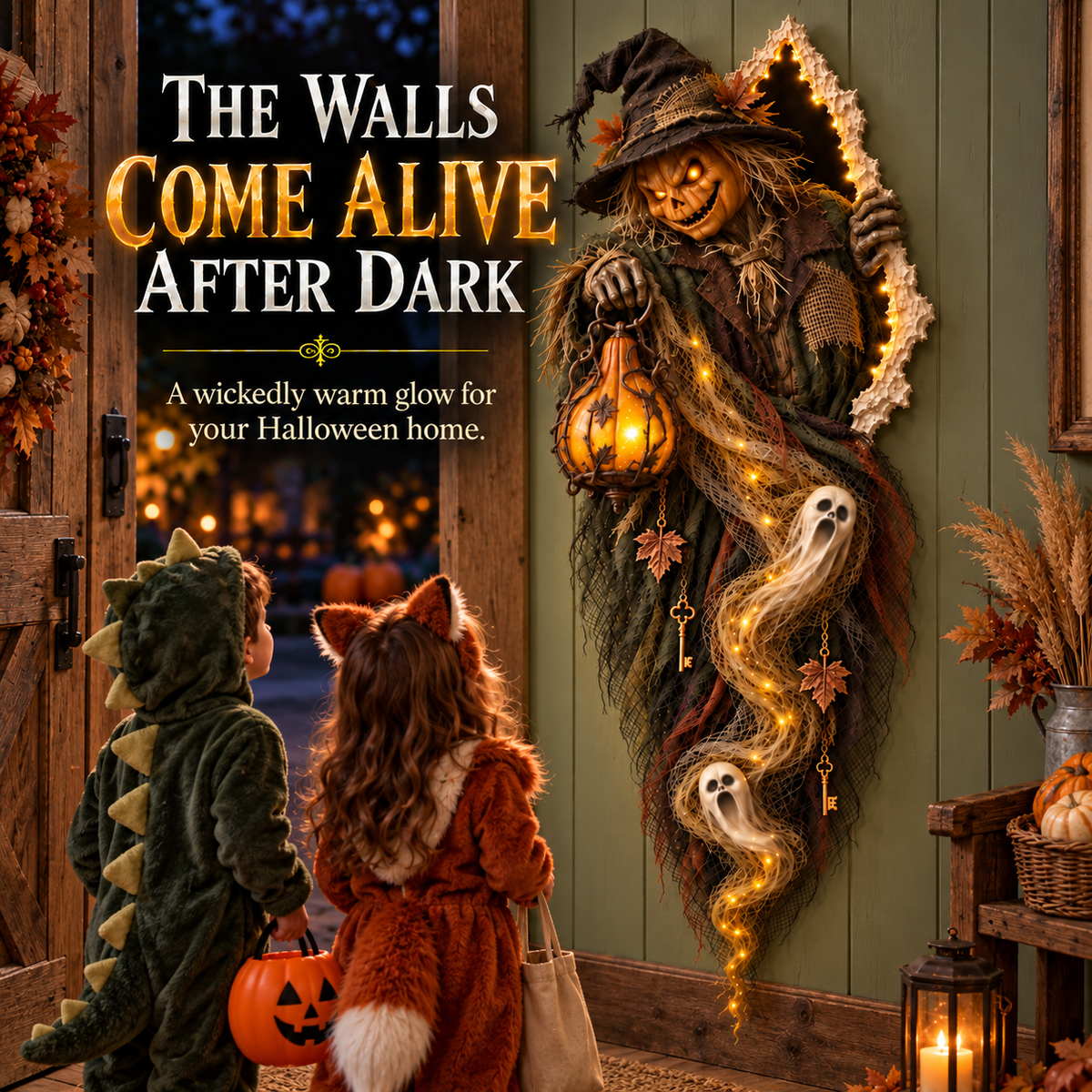 🎃 Halloween Hot Sale – Enchanted Witch Wall Light™ – Watch the Witch Come Alive on Your Wall