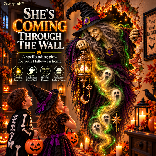 🎃 Halloween Hot Sale – 55% OFF | Enchanted Witch Wall Light™