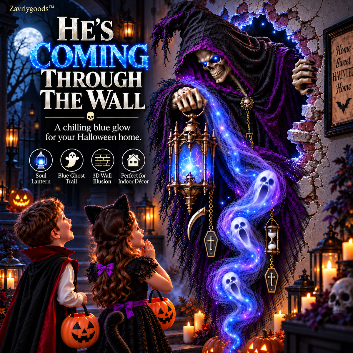 🎃 Halloween Hot Sale – 55% OFF | Enchanted Witch Wall Light™