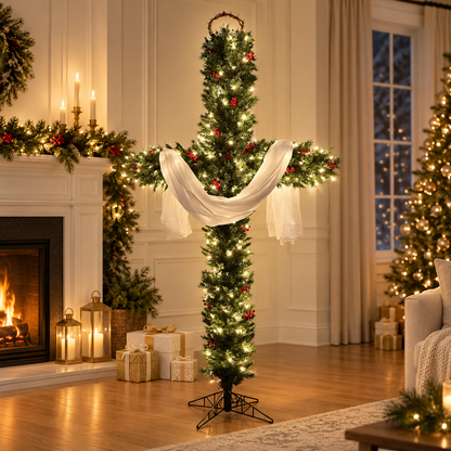 🎄 57% OFF TODAY – Glowing Christmas Cross Tree™ | Keep Christ at the Center of Christmas