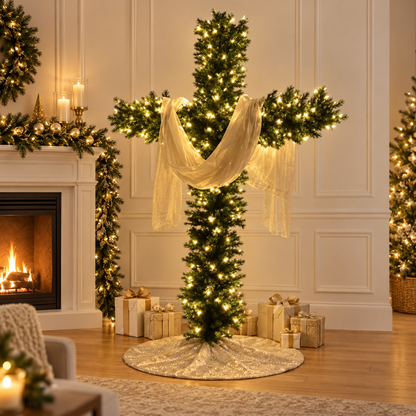 🎄 57% OFF TODAY – Glowing Christmas Cross Tree™ | Keep Christ at the Center of Christmas