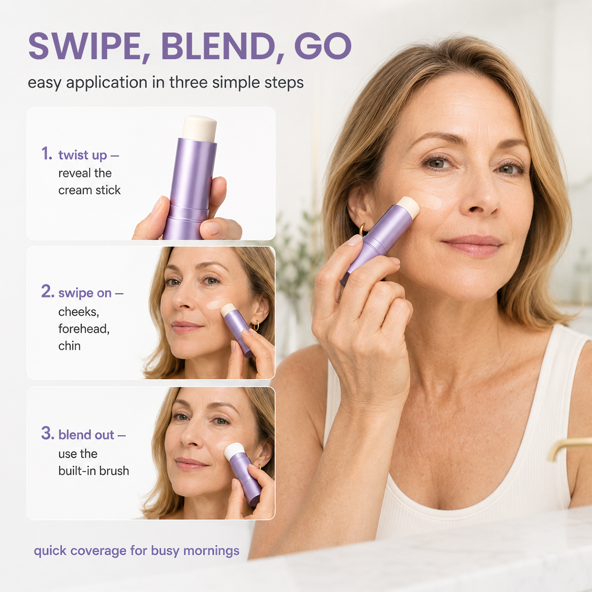 Korea 2 in 1 Color Changing Foundation Stick