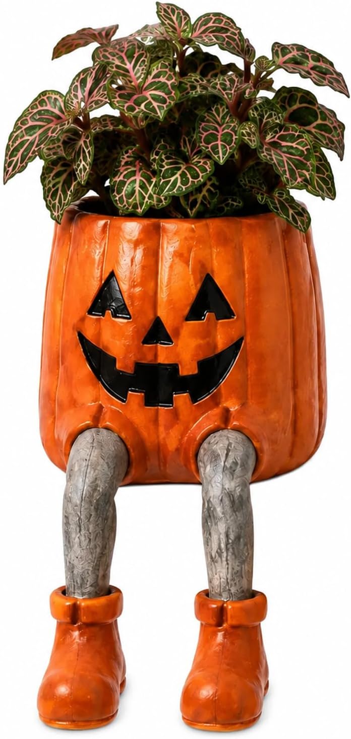 Halloween Hanging Legs Planter Planter,Whimsical Character Succulent Pot