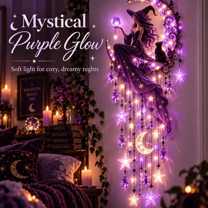 🧙‍♀️✨ Witch Moon Starfall Wall Light™ – Turn Any Empty Wall Into Witchy Magic