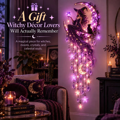 🧙‍♀️✨ Witch Moon Starfall Wall Light™ – Turn Any Empty Wall Into Witchy Magic