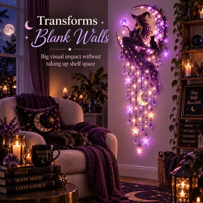 🧙‍♀️✨ Witch Moon Starfall Wall Light™ – Turn Any Empty Wall Into Witchy Magic