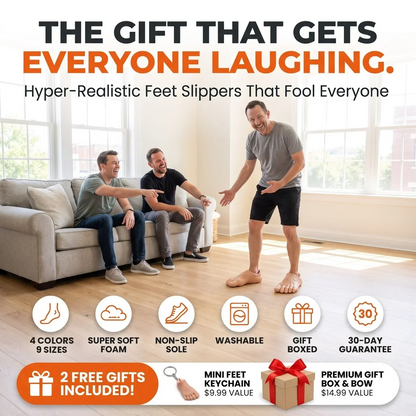 🔥 Last Day 60% OFF – Barefoot Prank Slippers