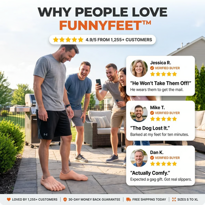 🔥 Last Day 60% OFF – Barefoot Prank Slippers