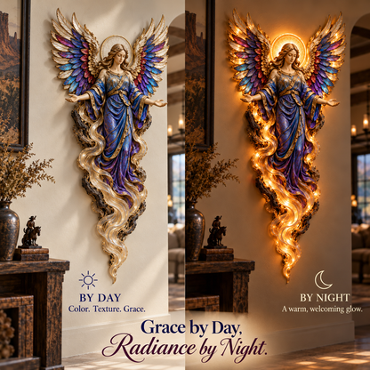 ✝️ ✨ Heavenly Radiance™ Lighted Angel Wall Sculpture