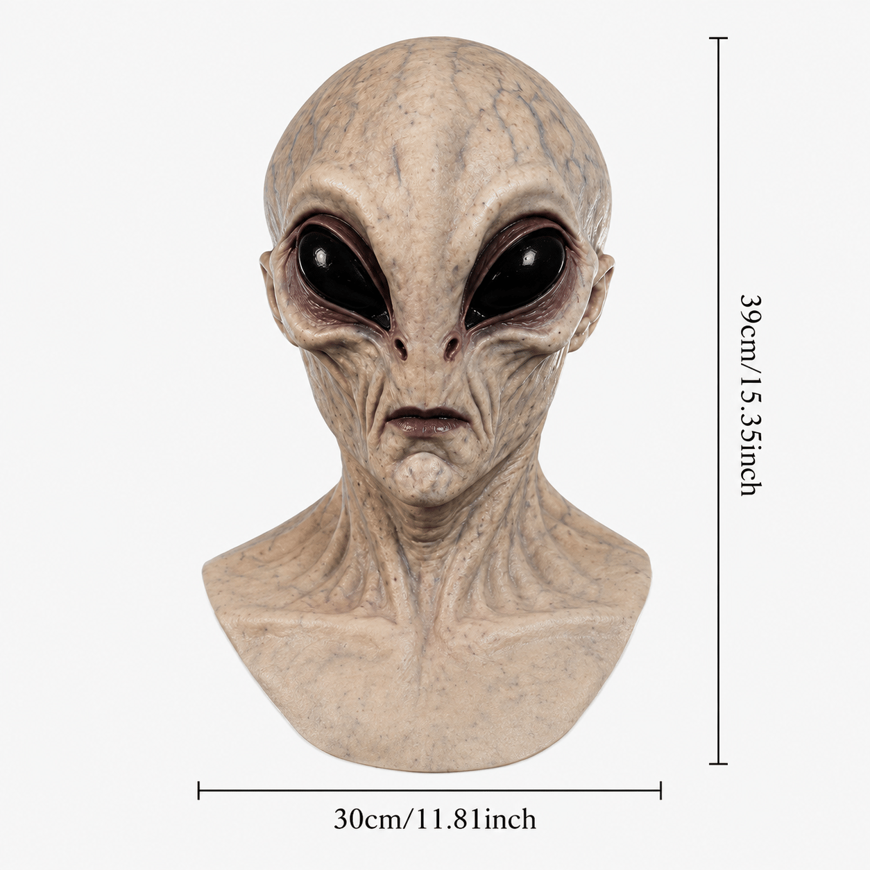 👽 Lifelike Alien Silicone Mask – Realistic Sci-Fi Halloween & Cosplay Transformation