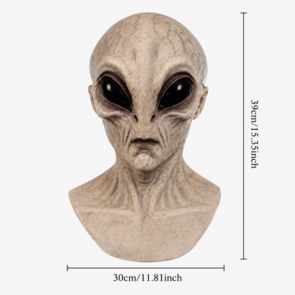 👽 Lifelike Alien Silicone Mask – Realistic Sci-Fi Halloween & Cosplay Transformation