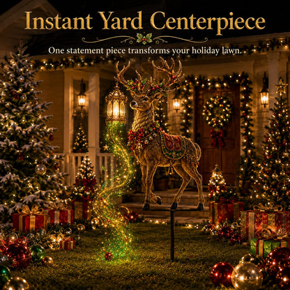 ✨ Light-Up Christmas Reindeer Yard Stake 🦌 – A Magical Holiday Centerpiece for Your Lawn