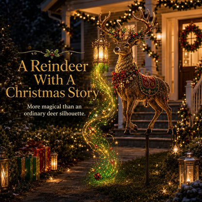 ✨ Light-Up Christmas Reindeer Yard Stake 🦌 – A Magical Holiday Centerpiece for Your Lawn