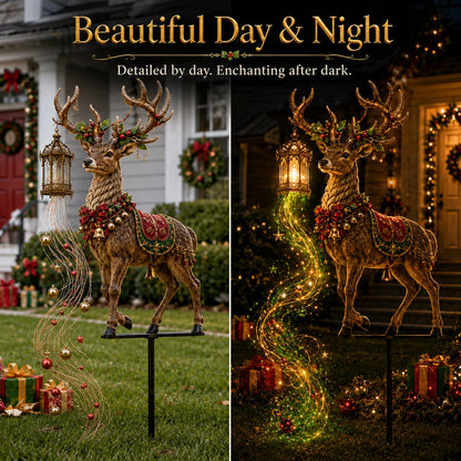 ✨ Light-Up Christmas Reindeer Yard Stake 🦌 – A Magical Holiday Centerpiece for Your Lawn