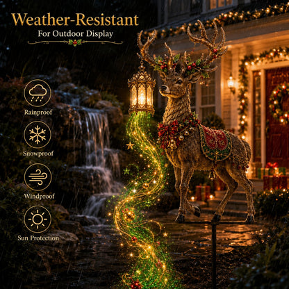 ✨ Light-Up Christmas Reindeer Yard Stake 🦌 – A Magical Holiday Centerpiece for Your Lawn