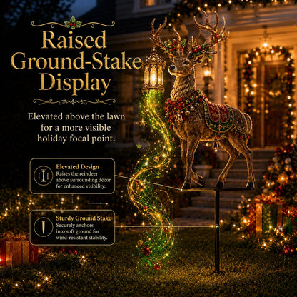 ✨ Light-Up Christmas Reindeer Yard Stake 🦌 – A Magical Holiday Centerpiece for Your Lawn
