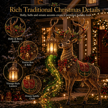 ✨ Light-Up Christmas Reindeer Yard Stake 🦌 – A Magical Holiday Centerpiece for Your Lawn