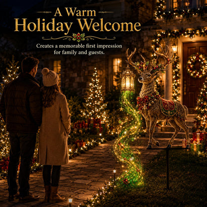 ✨ Light-Up Christmas Reindeer Yard Stake 🦌 – A Magical Holiday Centerpiece for Your Lawn
