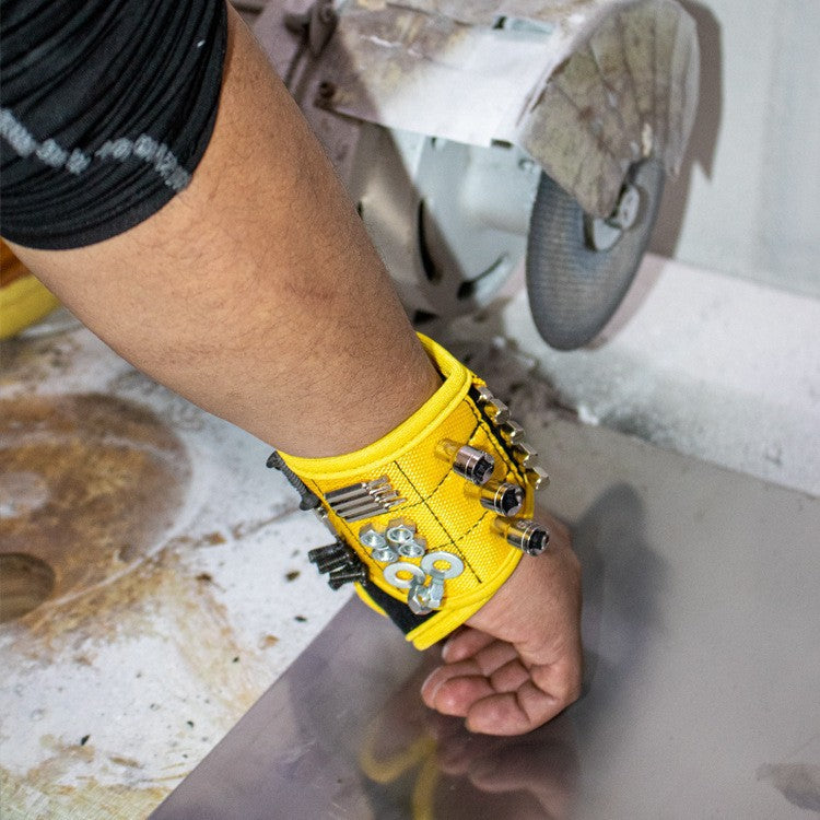 🧲 Magnetic Tool Wristband – Hands-Free Holder for Screws, Bits, Nuts & Bolts