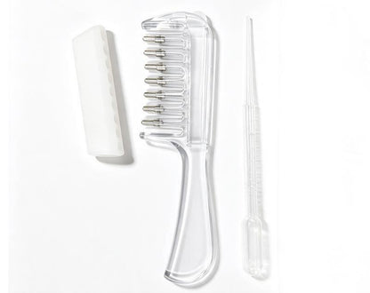 💧Refillable Scalp Oil Applicator Comb – Evenly applies serum to the roots.