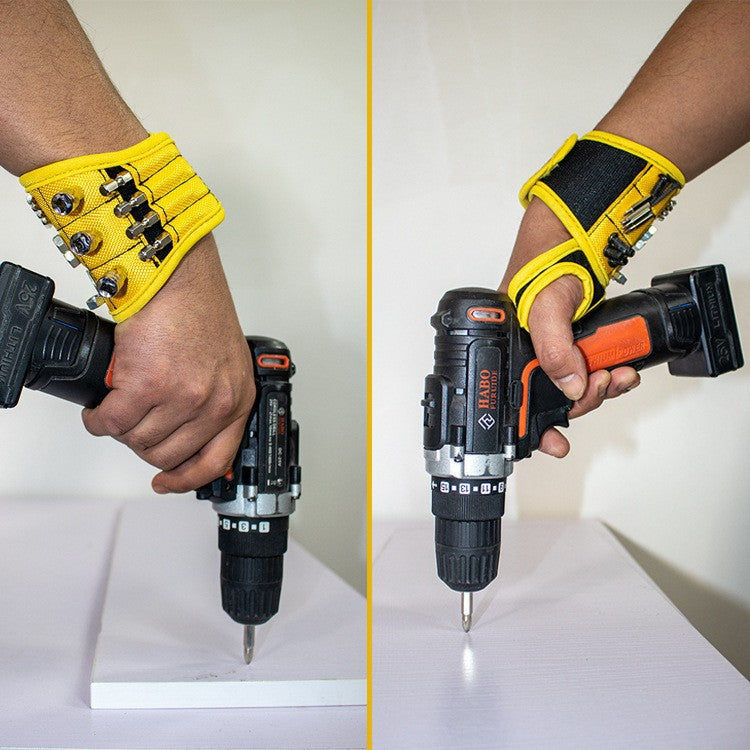 🧲 Magnetic Tool Wristband – Hands-Free Holder for Screws, Bits, Nuts & Bolts