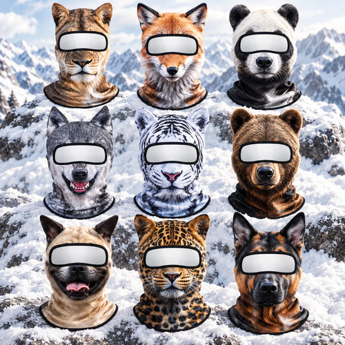 ❄️ Winter Hot Sale – WildFace™ Animal Ski Balaclava – Warm Fleece Mask That Makes Everyone Look Twice