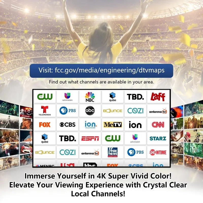 📺 Cut The Cable Bill – Indoor Digital TV Antenna for Local HD Channels
