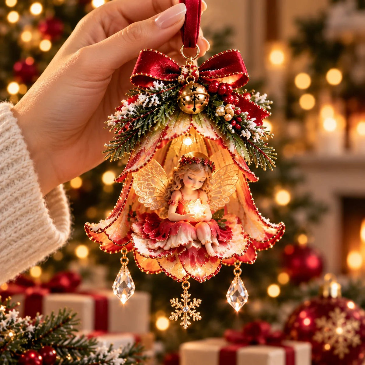 🎄 Christmas Hot Sale - 50% OFF🧚‍♀️✨ Enchanted Fairy Bell Christmas Ornament