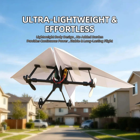 RC Powered Paper Airplane Kit – Gyro-Stabilized DIY Remote Control Flying Toy