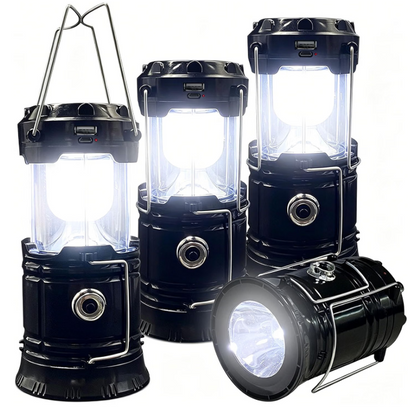 ☀️ ReadyLight Pro™ Solar Pop-Up Lantern – USB Rechargeable Camping & Emergency Light