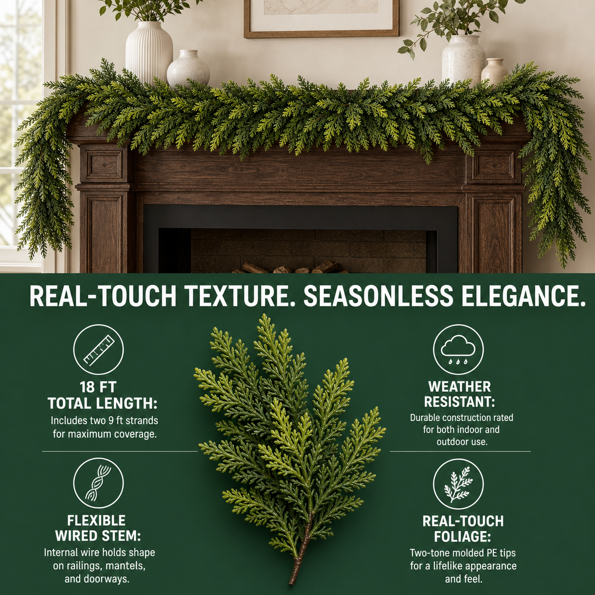 Selova Cedar Garland Set