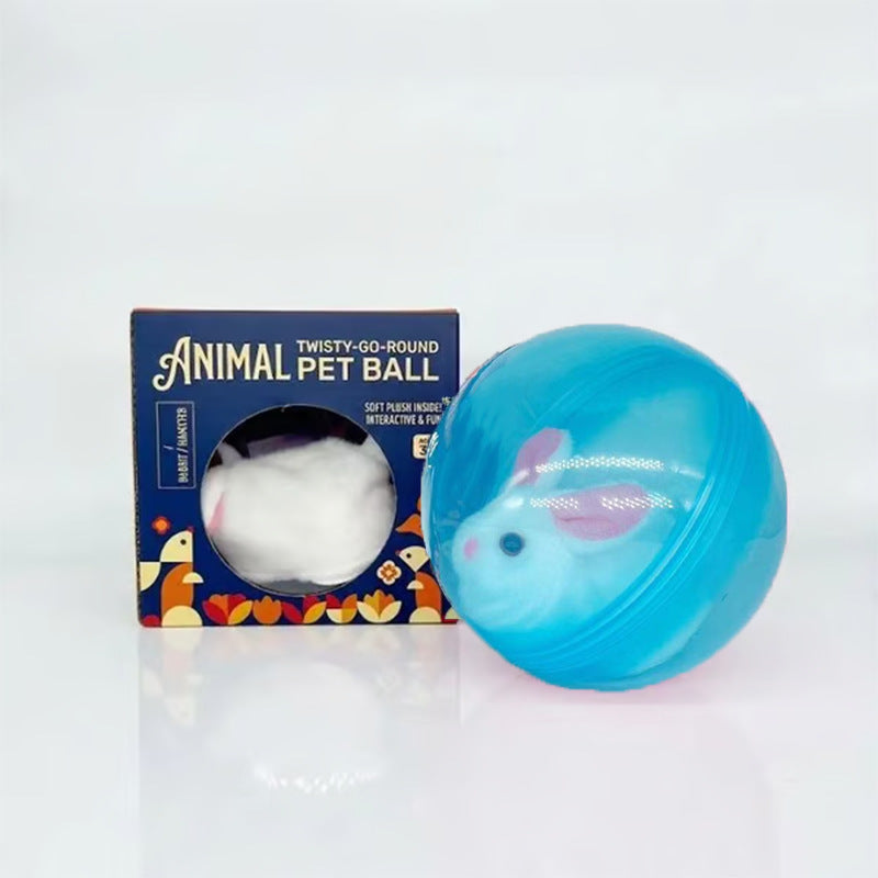 Auto-Rolling Ball with Mouse Hands-Free Play for Indoor Cats