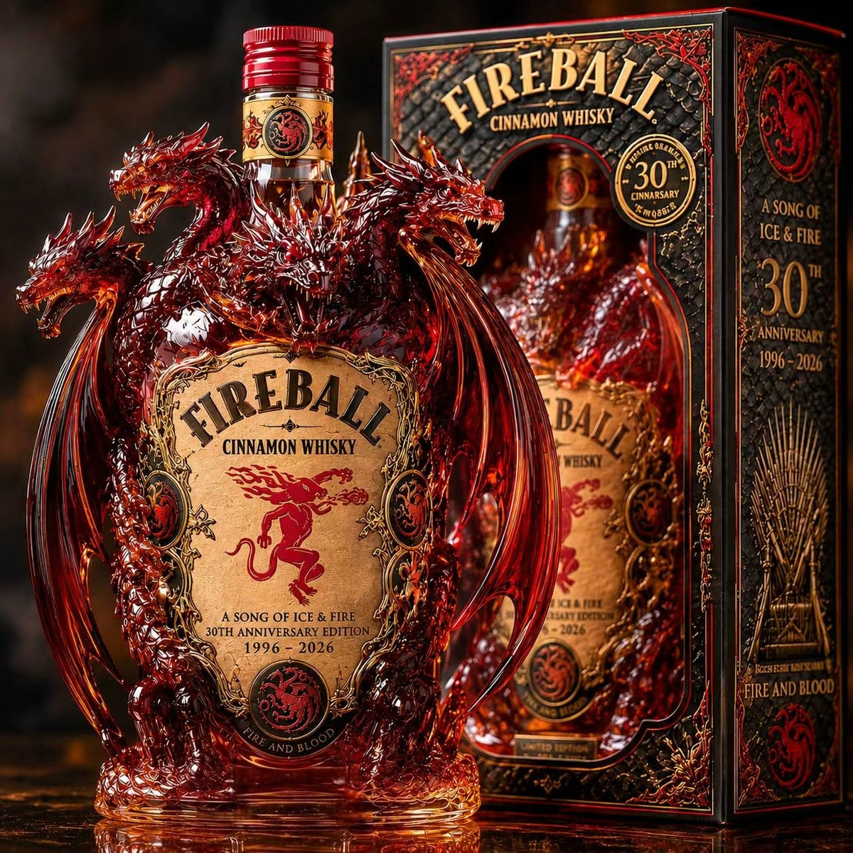 🐉 Legendary Dragon Collector Bottle™ – Sculpted Multi-Head Dragon Display for Home Bar & Gifting