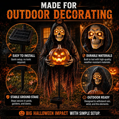 💀 Soul Collector™ Pumpkin Edition Animated Halloween Yard Decoration