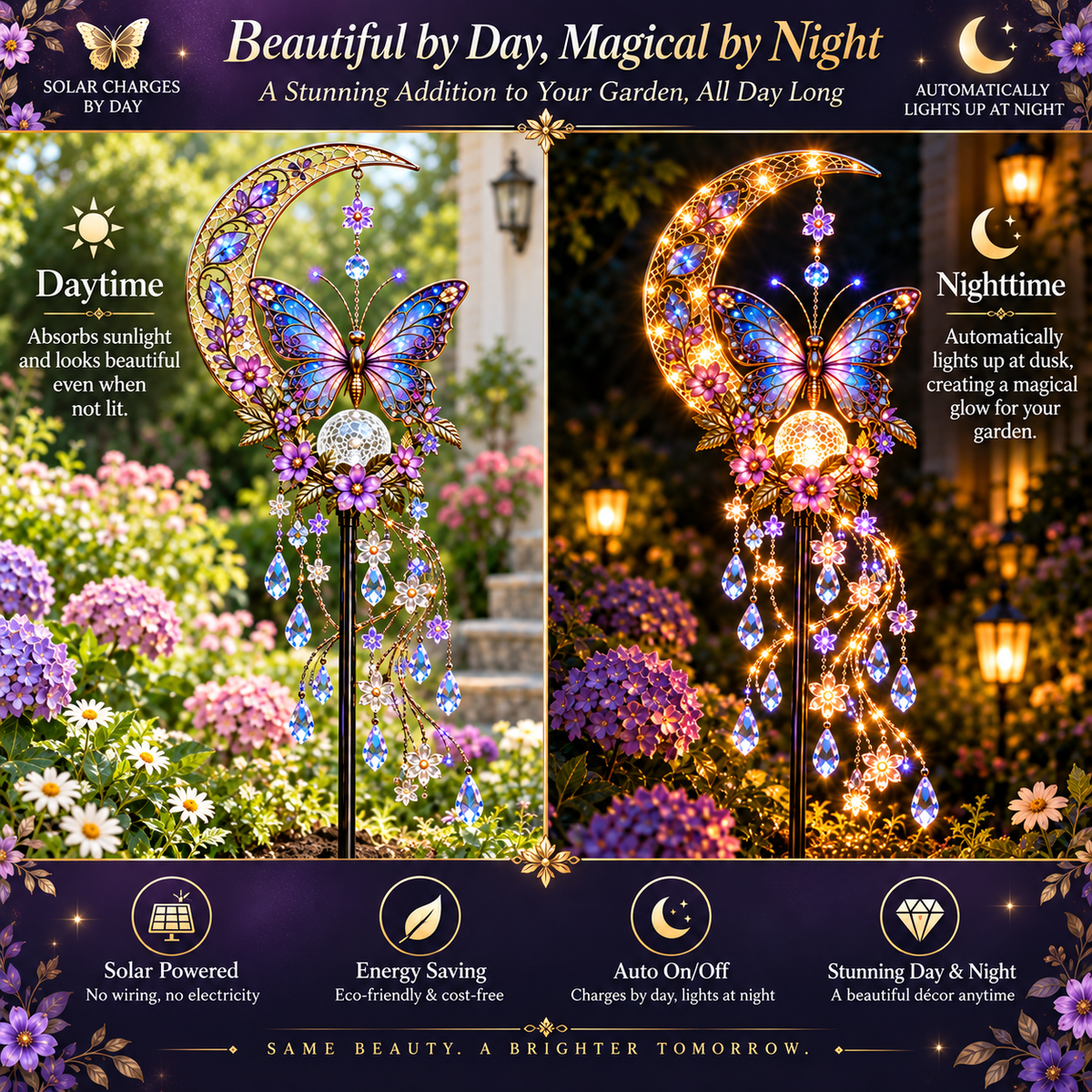 🦋 Butterfly Moonlight Cascade™ – Turn Your Garden Into a Glowing Moonlit Dream