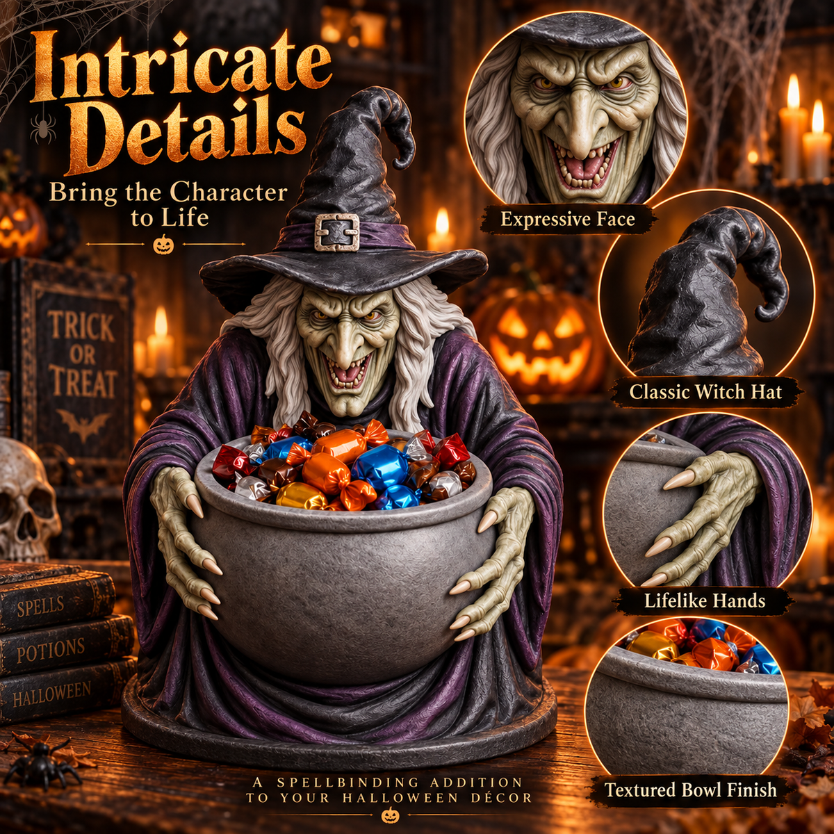 Halloween Witch Candy Bowl