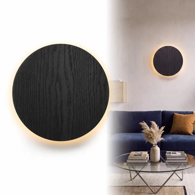 Minimalist Round LED Touch Sconce | 3 Color Modes