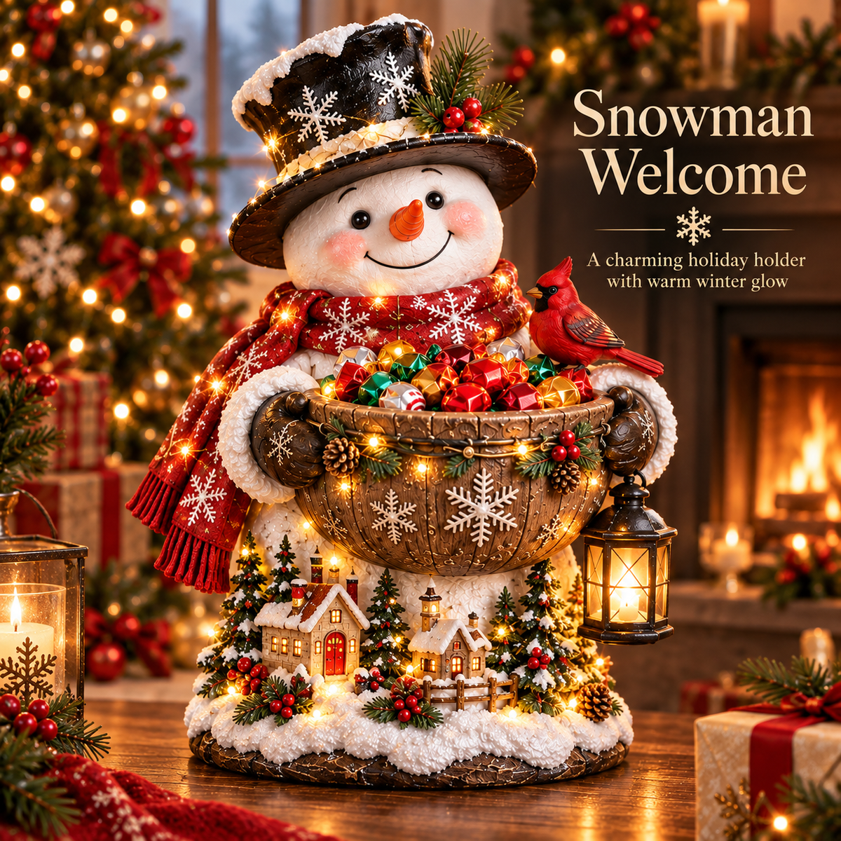 🎄 Christmas Sale – 50% OFF ✨ Lighted Christmas Candy Bowl Collection – 5 Festive Holiday Designs