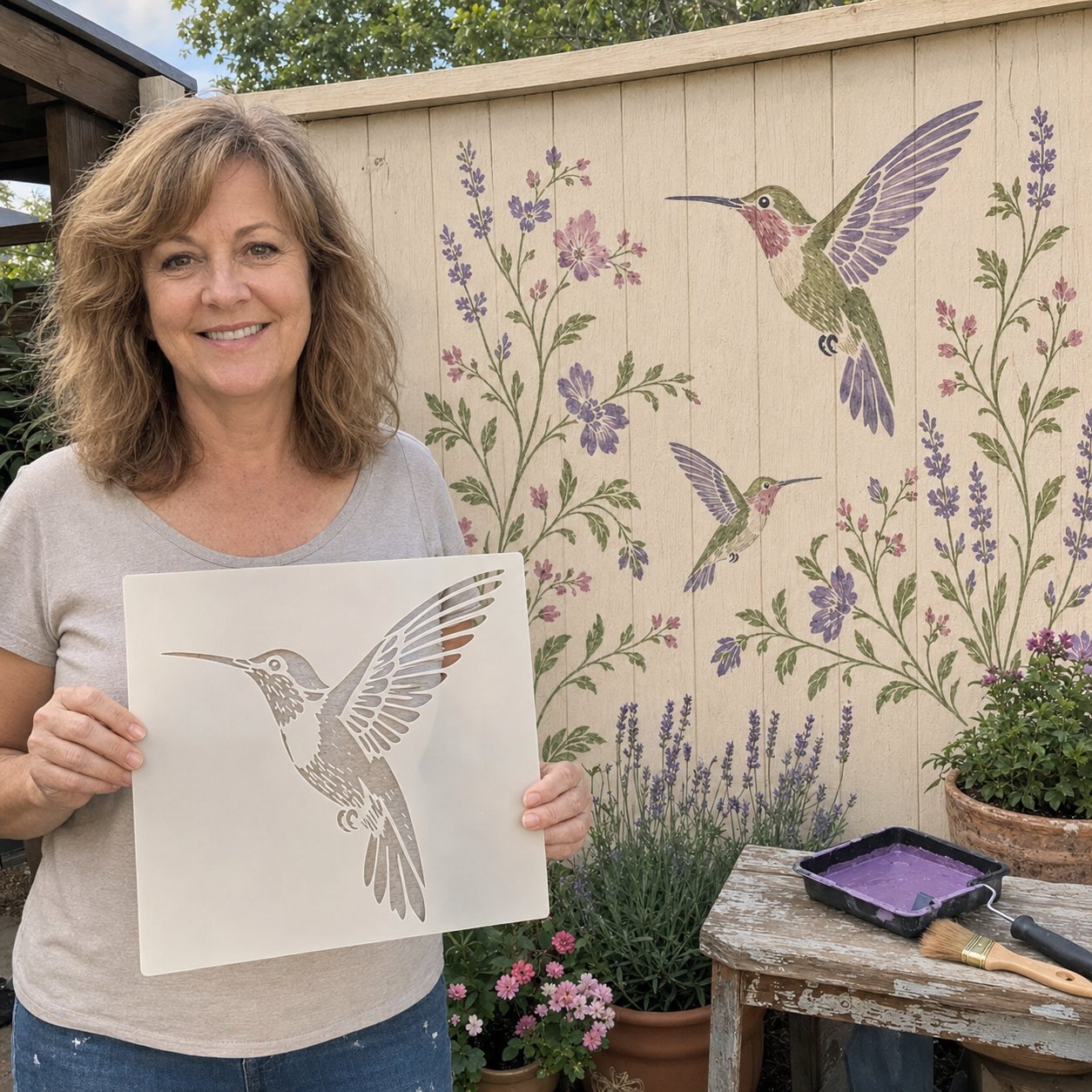 💥 LAST DAY 49% OFF – 🌿 Garden Wall Stencil™ Collection | Make your walls look lively and not monotonous