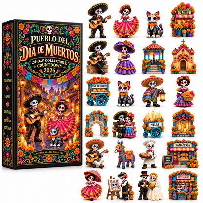 💀 2026 Día de Muertos 24-Day Collectible Countdown – Build Your Own Heritage Village