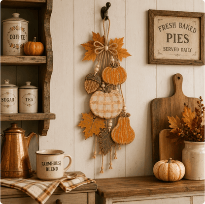 🔥Hot Sale - 50% OFF🔥Rustic Harvest WoodenDoor Hanger