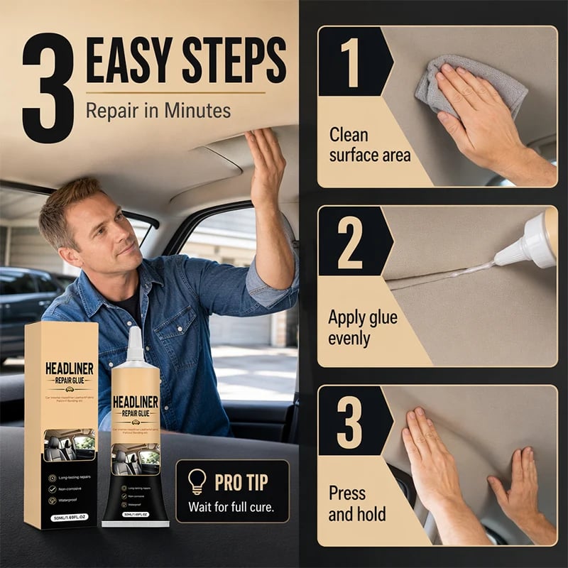 🎉 🔥Hot Sale 49% Off - Car Headliner Repair Glue Waterproof