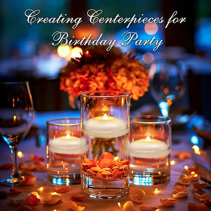 🎉🕯️Water-Activated Flameless Floating LED Candles – Romantic Waterproof Glow for Any Occasion