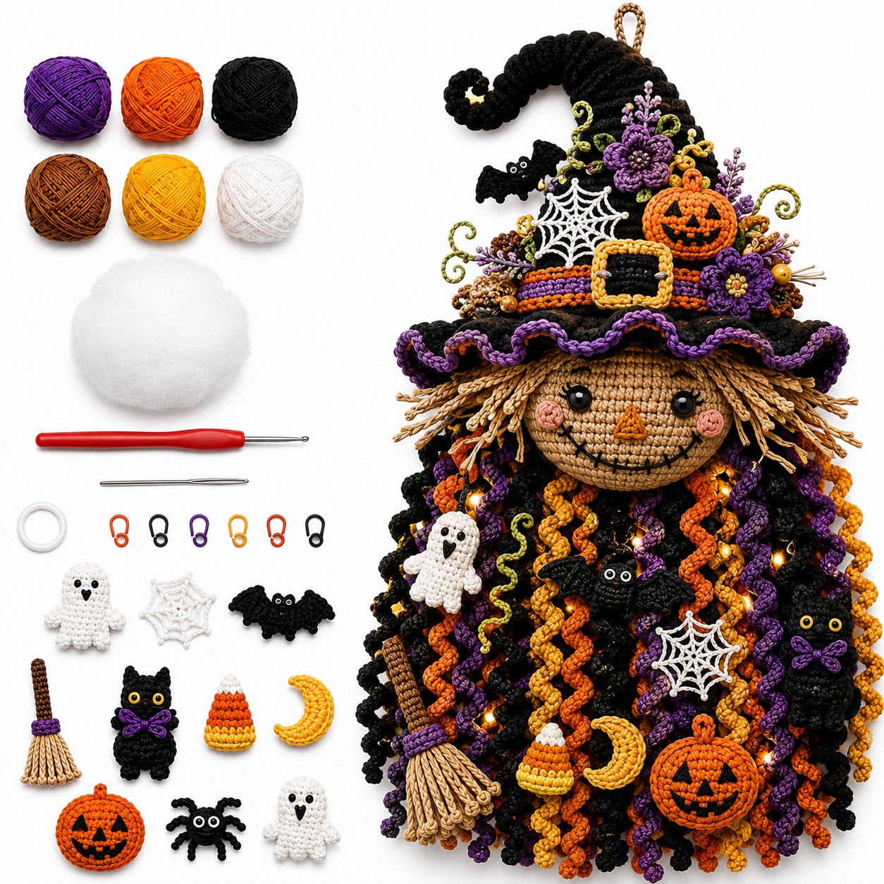 🔥 HOT SALE 🔥⏳ NEW ARRIVAL – 49% OFF – 🧶 DIY Seasonal 3D Crochet Door Hanger Kit