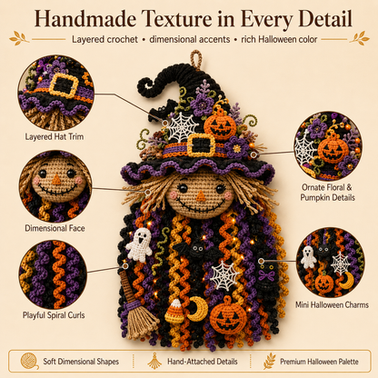 🔥 HOT SALE 🔥⏳ NEW ARRIVAL – 49% OFF – 🧶 DIY Seasonal 3D Crochet Door Hanger Kit