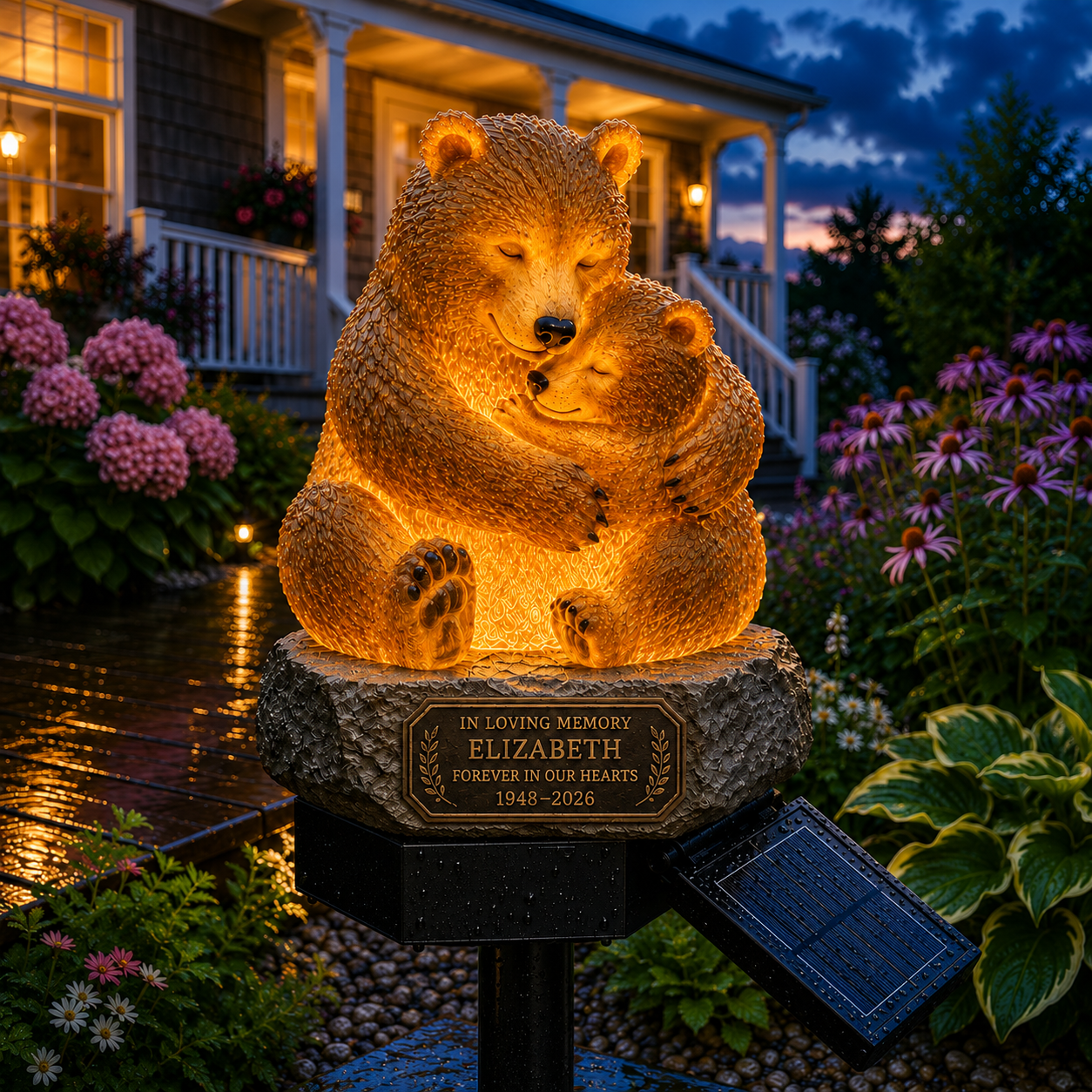 Personalized Solar Memorial Garden Light – Custom Family, Pet & Tribute Designs