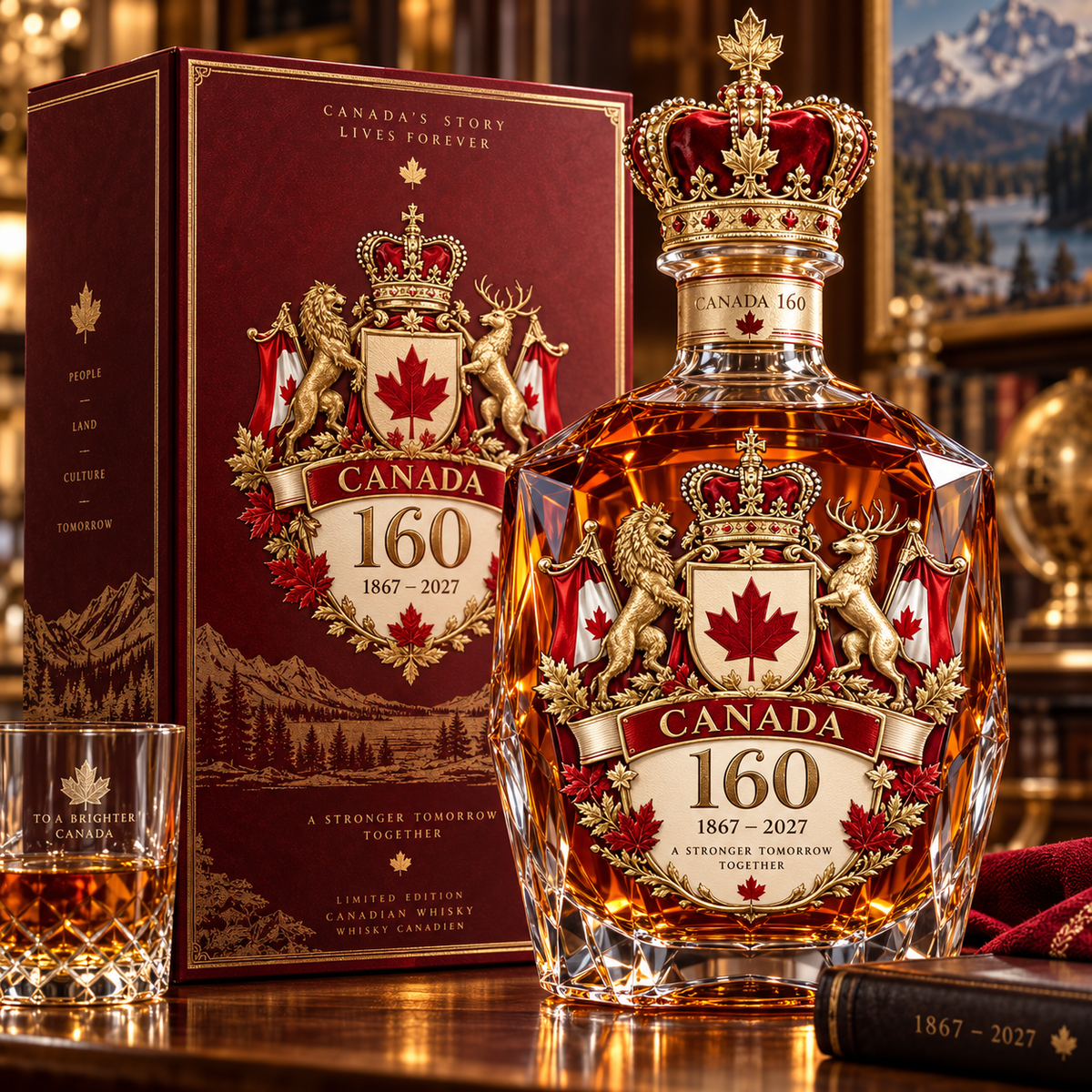 🍁 Canada 160 Heritage Decanter™ – 1867–2027 Commemorative Collector Bottle