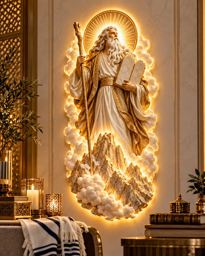 ✡️Jewish Heritage Illuminated Wall Art – High Priest Inspired Design