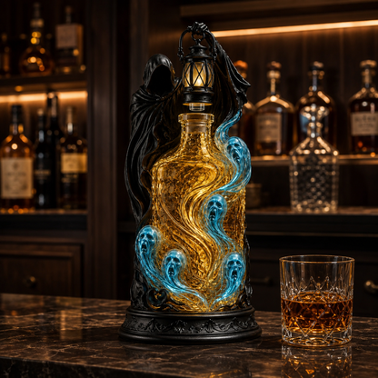 🎃 Halloween Sale 50% OFF – Soul Harvester Whiskey Decanter with Lantern Stopper
