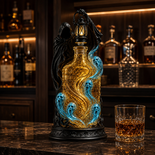 🎃 Halloween Sale 50% OFF – Soul Harvester Whiskey Decanter with Lantern Stopper